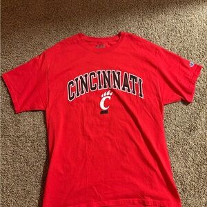 Champion Red Cincinnati Bearcats Tee